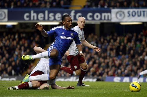 Chelsea 1-3 Aston Villa (Highlight vòng 19, Premier League 2011-12)