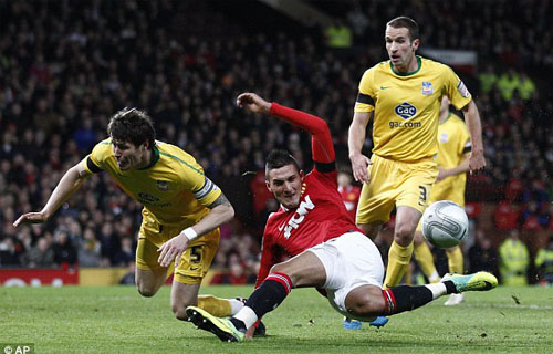 Manchester Utd 1-2 Crystal Palace (Highlight tứ kết, Caling Cup 2011-2012) 