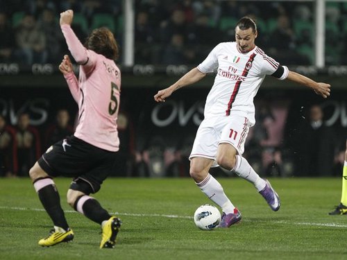 Palermo 0-4 AC Milan (Highlight vòng 26, Serie A 2011-12)