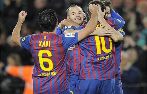 Barcelona 5-0 Levante (Highlight vòng 15, La Liga 2011-2012)