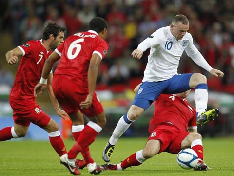 Anh 1-0 Wales (Vòng loại bảng G, Euro 2012) 