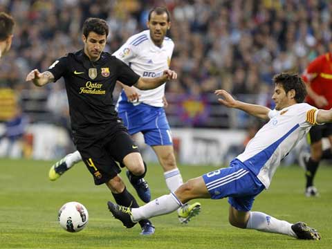 Zaragoza 1-4 Barcelona (Highlight vòng 31, La Liga 2011-2012)