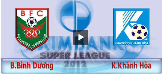 B Bình Dương 0-2 K Khánh Hòa Highlight vòng 13 Super League 2012