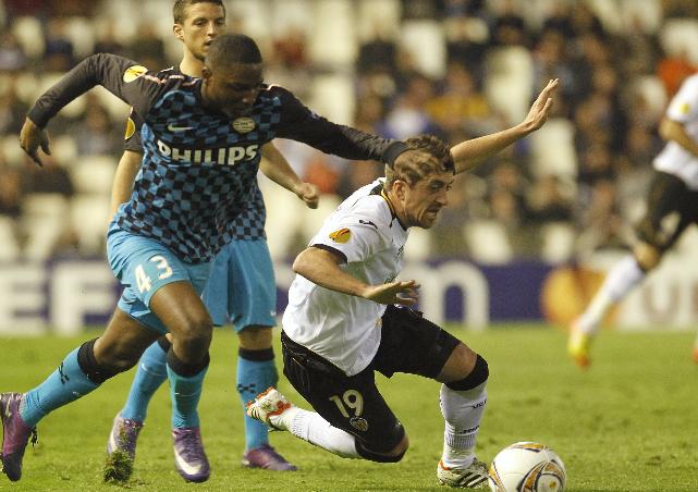 Valencia 4-2 PSV Eindhoven (Hightlight lượt đi vòng 1:8 Europa League)