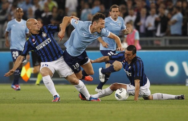 Lazio 3-1 Inter Milan Highlight vòng 38 Serie A 2011 2012