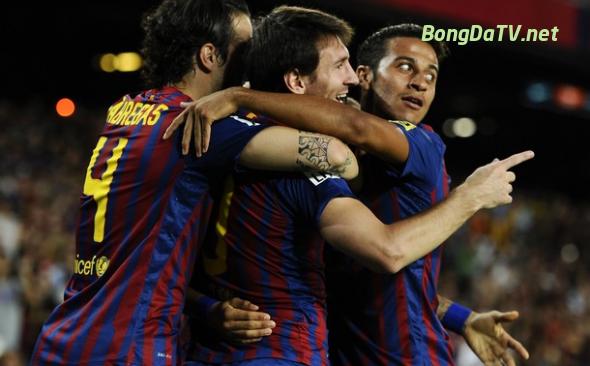 Barcelona 8-0 Osasuna (Highlight vòng 3, La Liga 2011-2012)