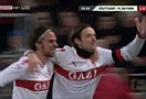 GOAL! Gentner mở tỉ số khai thông thế bế tắc cho chủ nhà (Live: Stuttgart 1-0 Bayern Munich)