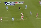 RẤT NGUY HIỂM ! Zabaleta sút bóng dội cột dọc (Live: Manchester City 1-0 Arsenal)
