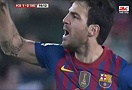 GOAL! Fabregas mở tỉ số cho đội chủ sân Nou camp (LIVE: Barcelona 1-0 Valencia)