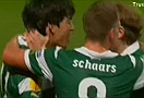 GOAL! Fernandez mở tỉ số sau cú sút phạt tuyệt đẹp (Live: Manchester City 0-1 Sporting Lisbon)