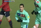 GOAL! Sanchez lập công, cách biệt được rút ngắn cho đội khách (LIVE: Osasuna 2-1 Barcelona)