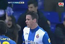 GOAL! Vazquez cân bằng tỉ số, liệu có động đất ở Estadi Olímpic Lluís Companys ? (LIVE: Espanyol 0-1 Barcelona)