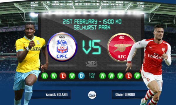 Bóng đá - Crystal Palace vs Arsenal 22h00, ngày 22/02