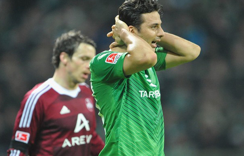 Werder Bremen 0-1 Nurnberg (Highlight vòng 23, Budesliga 2011-12)