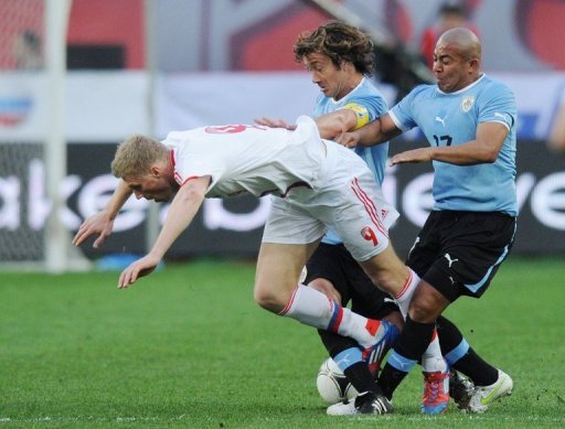 Nga 1-1 Uruguay Highlight giao hữu quốc tế 2012