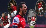 KINH NGẠC: Cả 4 bàn thắng của Arsenal trong trận thắng trước Wigan đều do Cazorla 