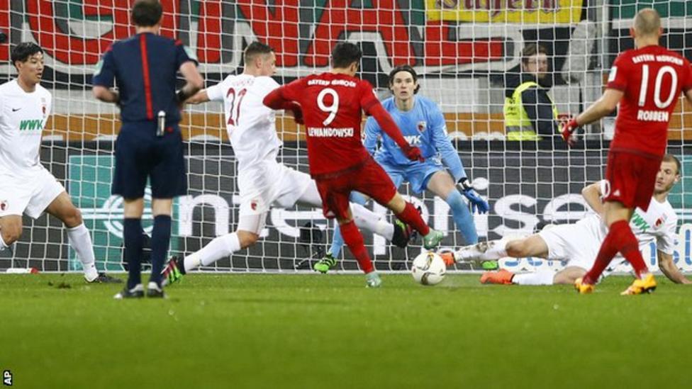 Augsburg 1 - 3 Bayern Munich (Đức 2015-2016, vòng 21)